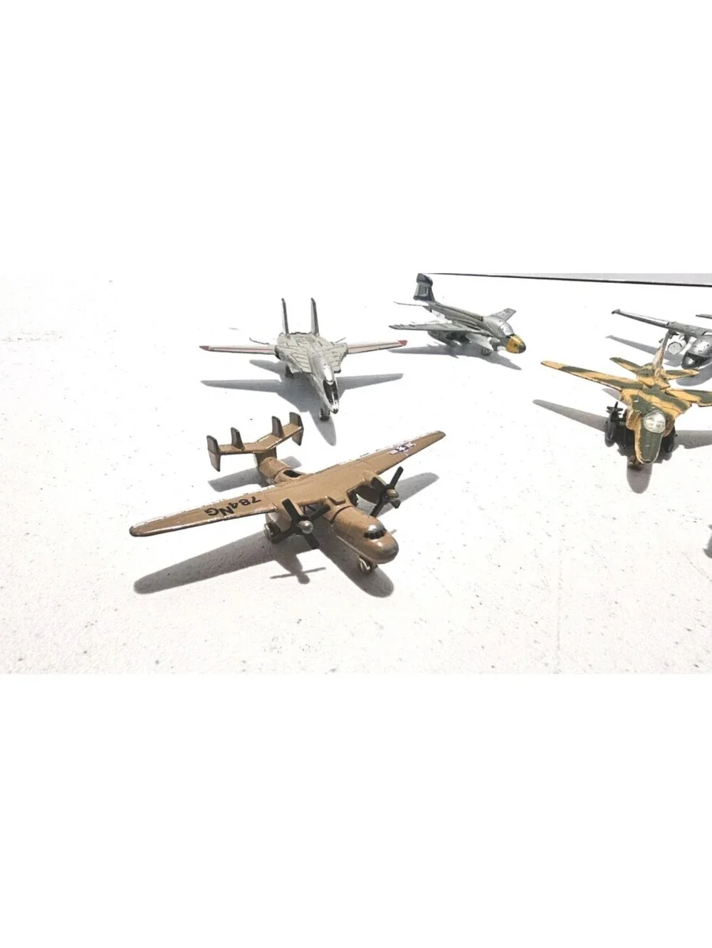 Vintage Zylmex Zee Toys Dyna-Flites Military Diecast Aircraft Lot of 7 Planes